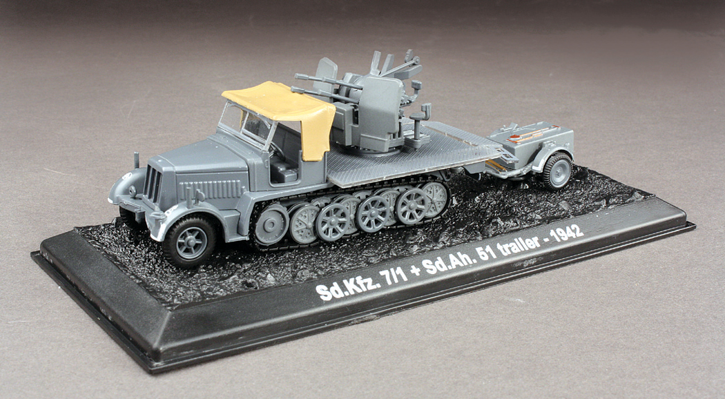 BL17979 Sd. Kfz. 7/1 with Sd. Ah 51 Trailor 172 Scale - Click Image to Close